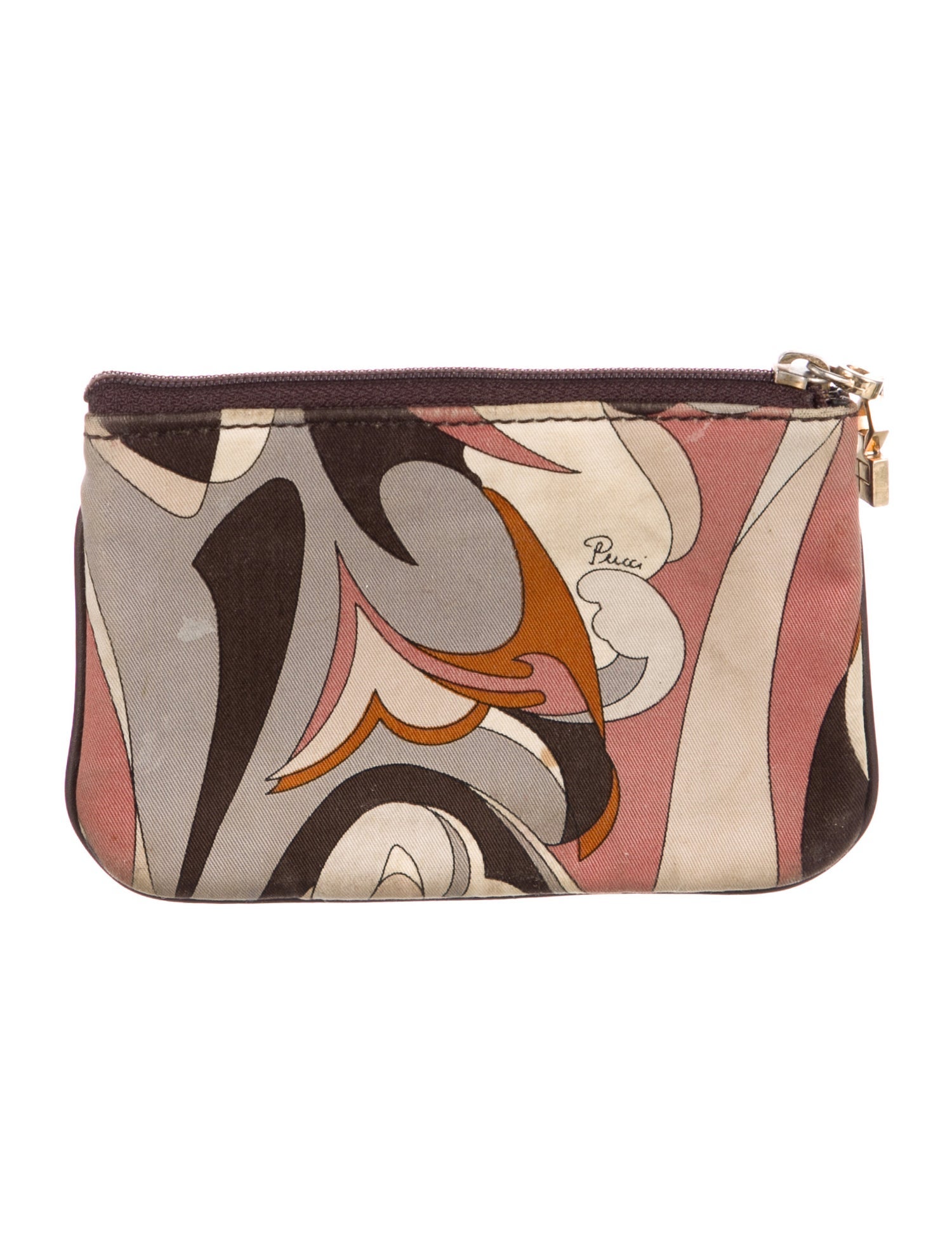 Emilio Pucci Leather Printed Wallet